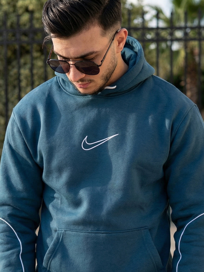 Ensemble Nike Sweat à Capuche & Jogging Bleu