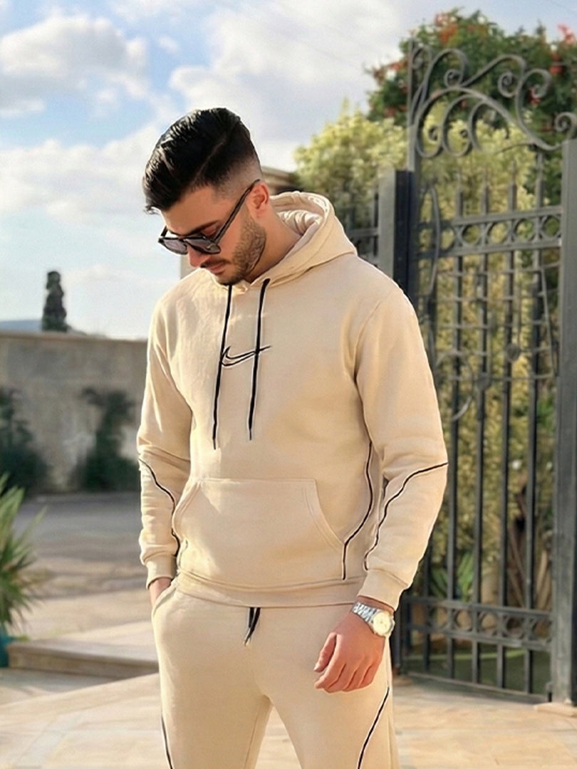 Ensemble Nike Sweat à Capuche & Jogging Beige