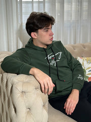 Sweat à Capuche Tommy Hilfiger Vert