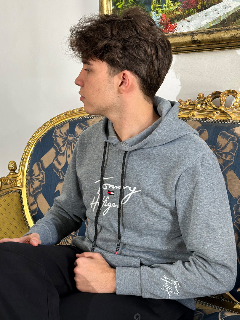Sweat à Capuche Tommy Hilfiger Gris
