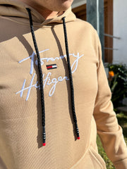Sweat à Capuche Tommy Hilfiger Beige