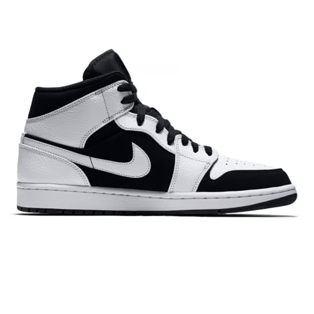 NIKE Jordan 1 Mid Blanc Noir