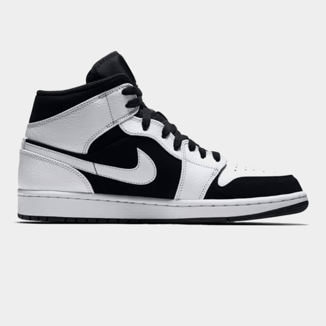NIKE Jordan 1 Mid Blanc Noir