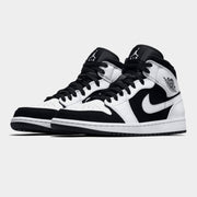 NIKE Jordan 1 Mid Blanc Noir