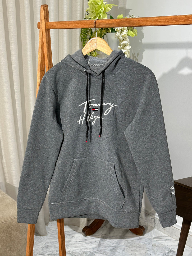Sweat à Capuche Tommy Hilfiger Gris