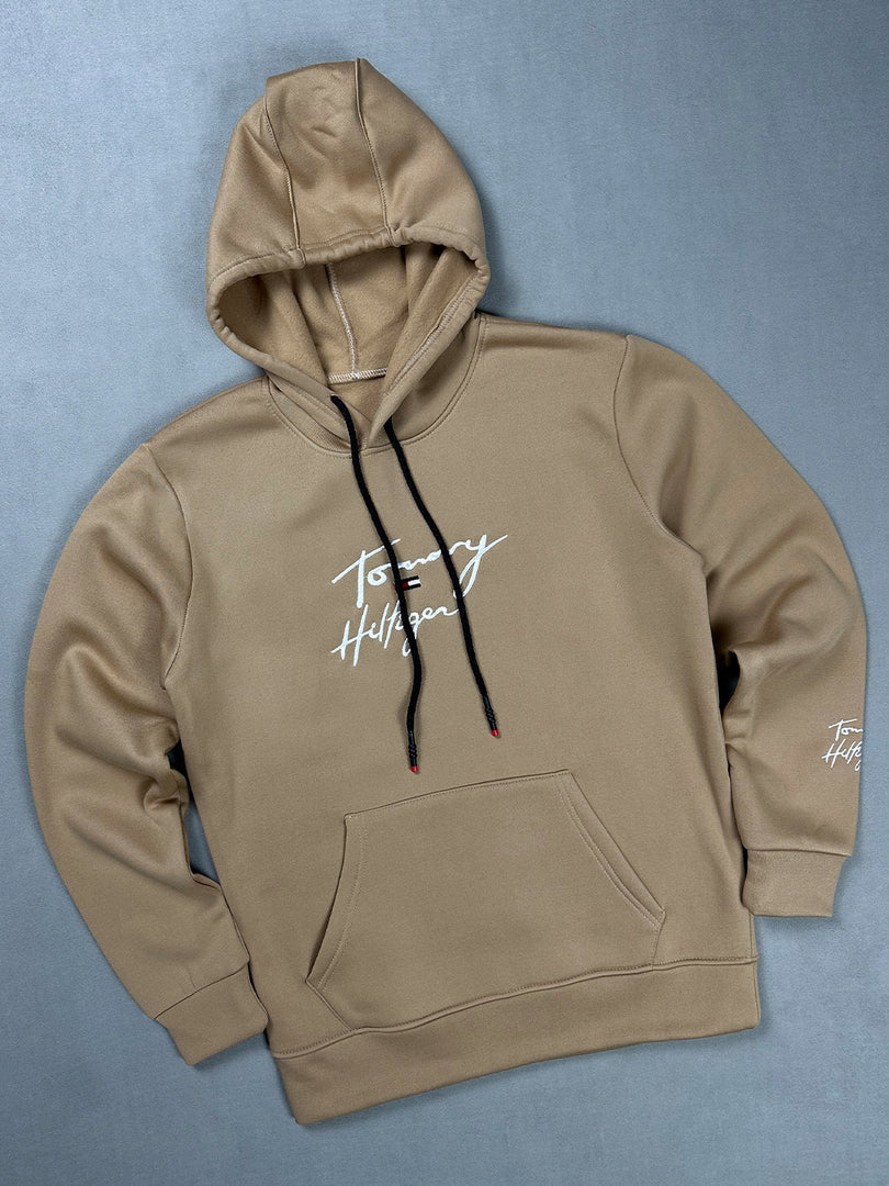 Sweat à Capuche Tommy Hilfiger Beige