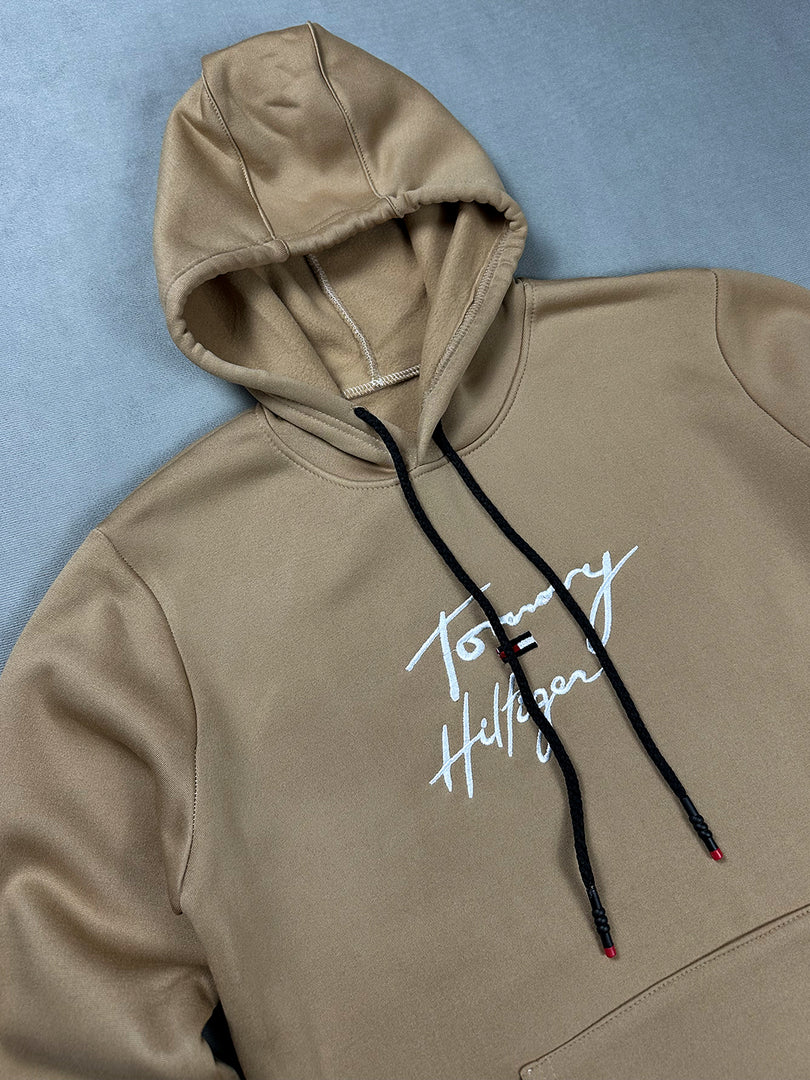 Sweat à Capuche Tommy Hilfiger Beige