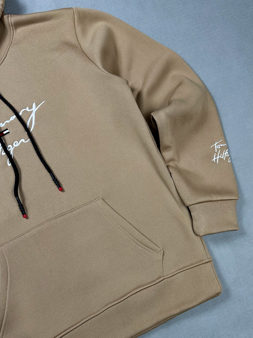 Sweat à Capuche Tommy Hilfiger Beige