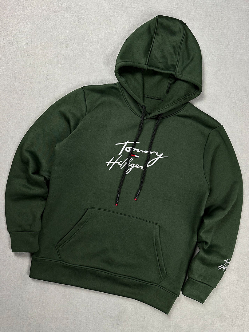 Sweat à Capuche Tommy Hilfiger Vert