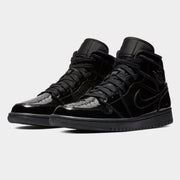 Nike Air Jordan 1 Mid Patent Triple Black