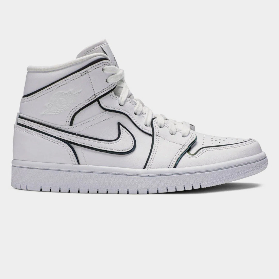 Nike Air Jordan 1 Mid Iridescent Reflective White