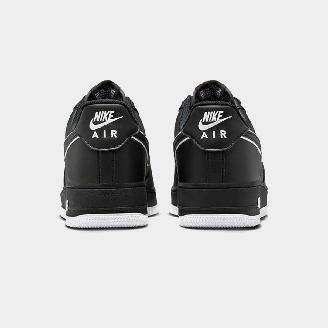 Nike Air Force 1 '07 Black White Outlined Swoosh